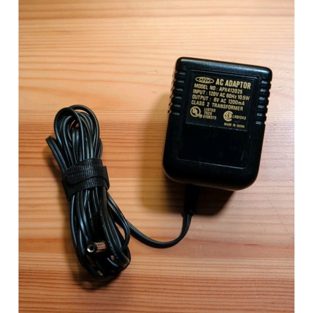 6V AC/AC Adapter APX412025 120V AC 60hz 10.5W Adaptor